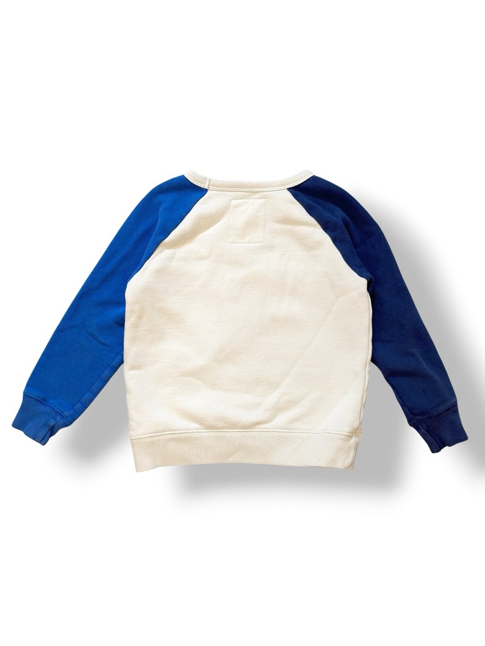 Mini Boden | Dog Riding Whale Colorblock Raglan Sweatshirt (4-5) - Picture 2 of 5